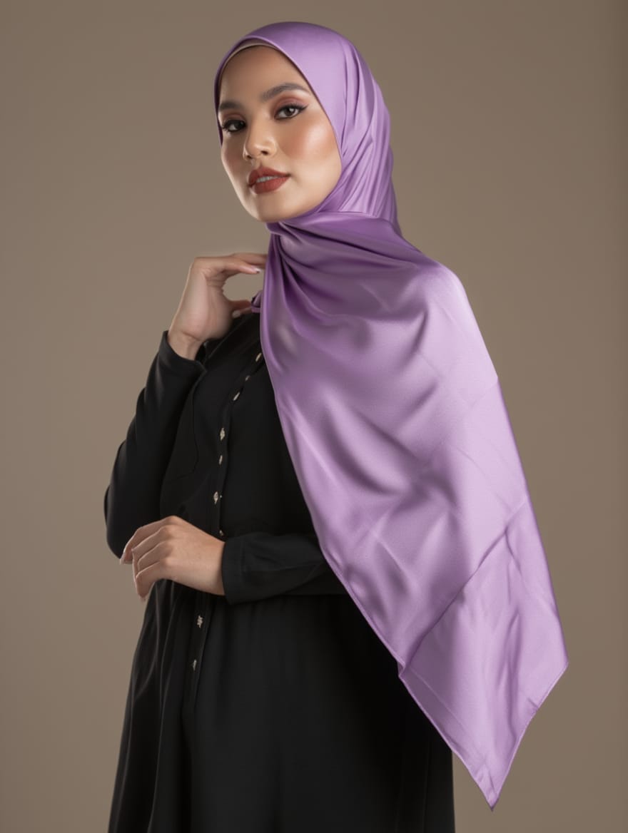 SILK HIJAB - LAVENDER