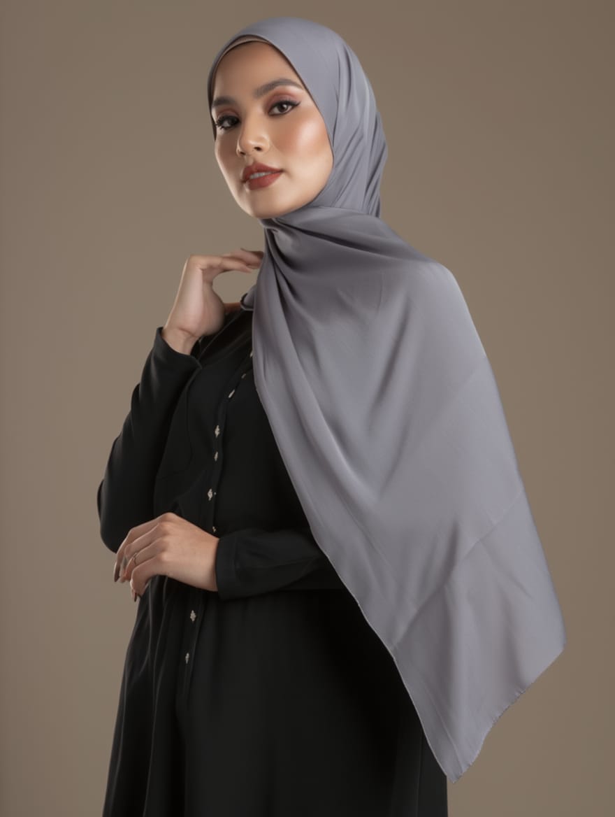 DOUBLE GEORGETTE - GREY
