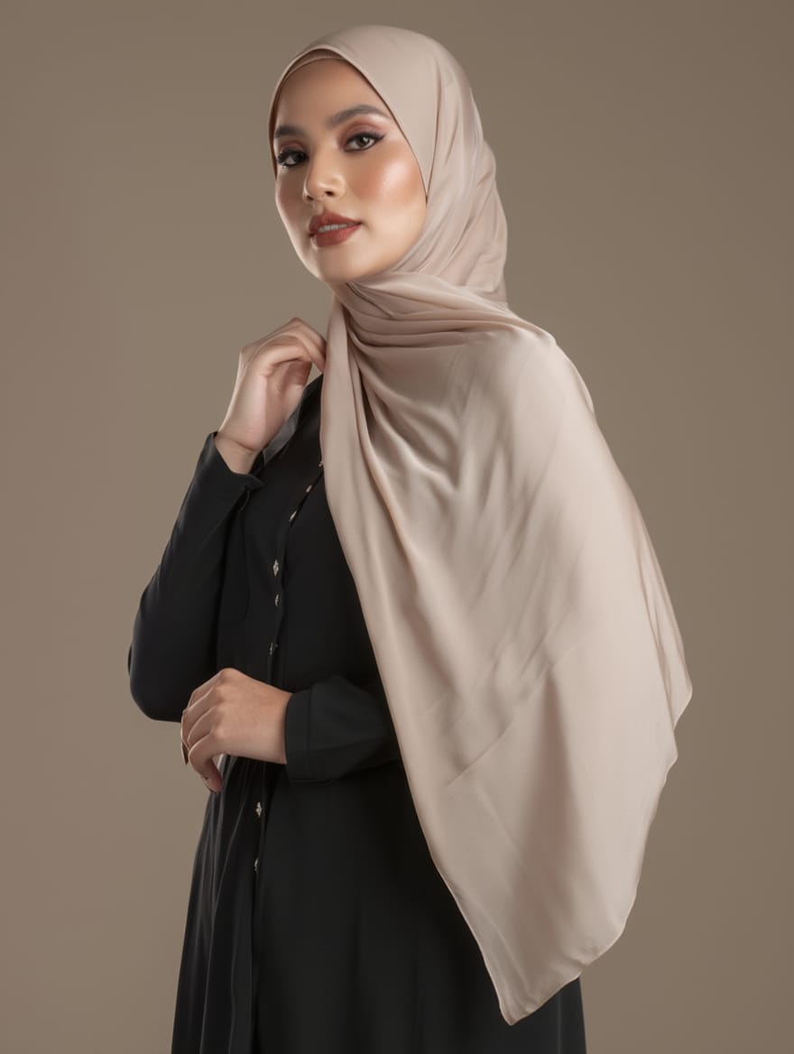 PLAIN GEORGETTE - Warm Greige