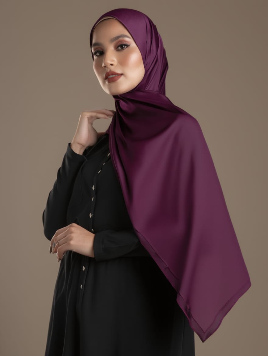 DOUBLE GEORGETTE - PURPLE