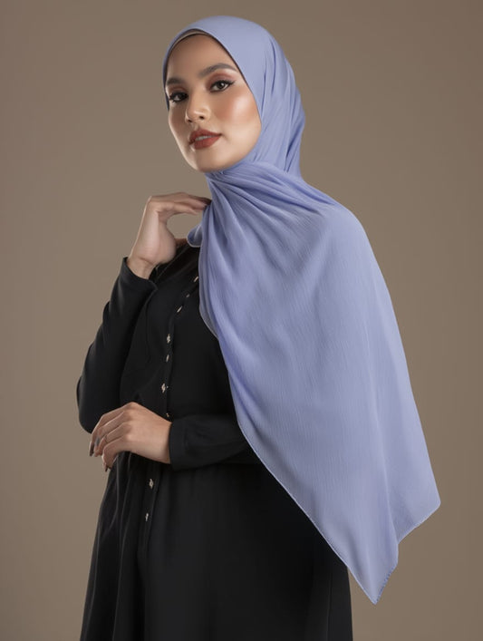 PLAIN GEORGETTE - Serene Periwinkle
