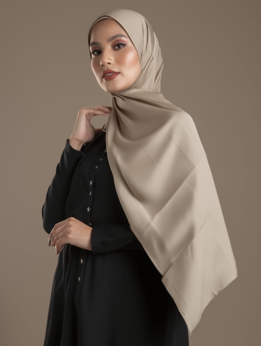 DOUBLE GEORGETTE - BEIGE